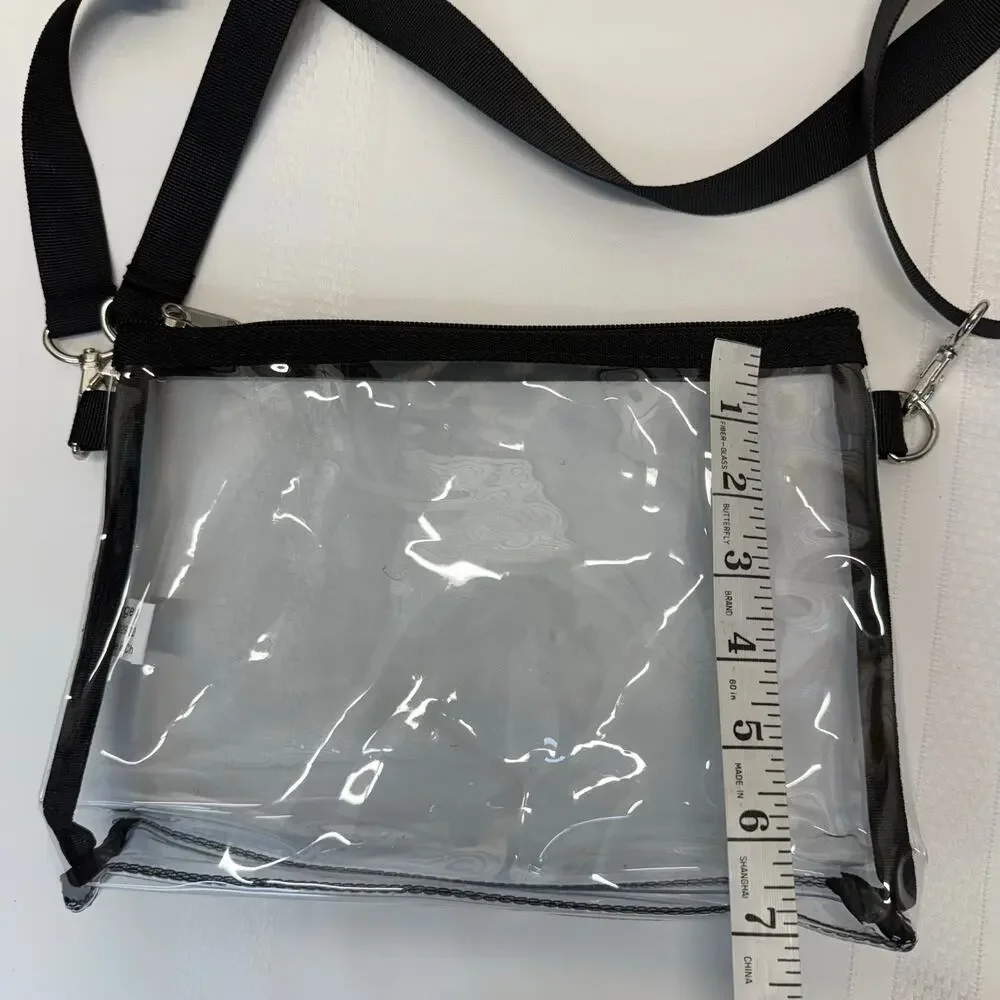 Clear Stadium Approved Crossbody Bag Transparent Concert Festival Purse NEW